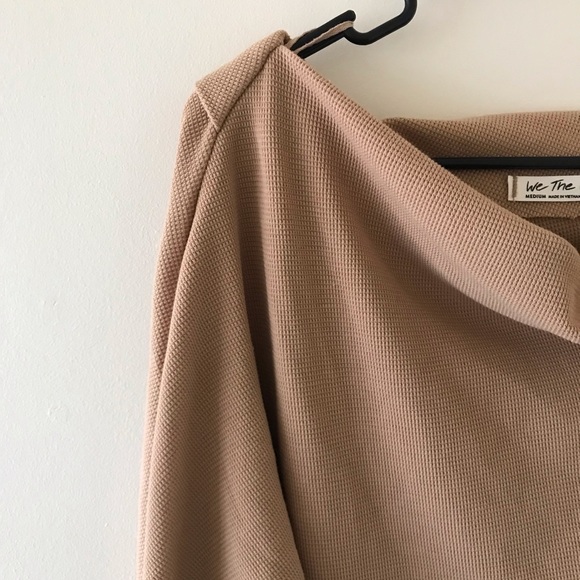 Free People We the Free Fuji Off the Shoulder Thermal Top, Camel Color, EUC - Picture 8 of 16